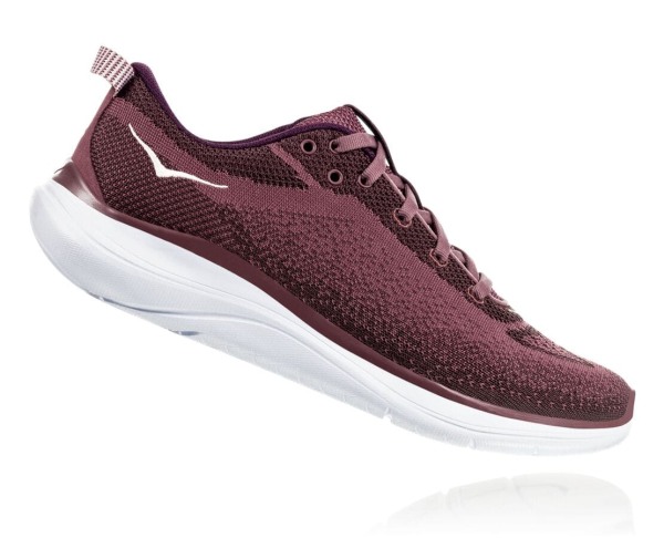 Hoka One One Hupana Flow Womens UK - Rose Brown Road Running Shoes - RZEHO2456